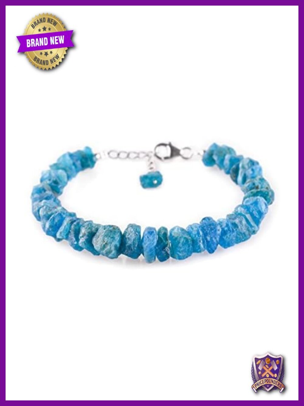 Handmade Neon Apatite Bracelet 925 Sterling Silver Dainty Bangle Gift for Women